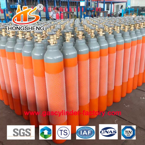10L 200bar CO2 Argon Tanks Nitrogen Helium N2O Air Cylinder - Billede 7