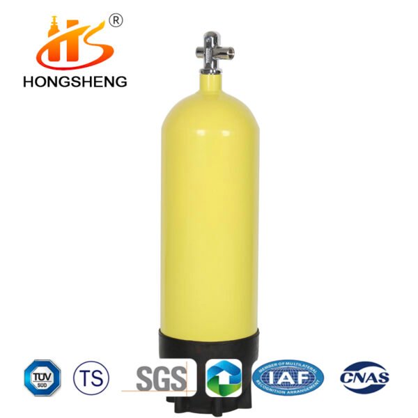 12L ISO9809 1.8M3 150bar 37MN Oxygen Tanks Gas Cylinder