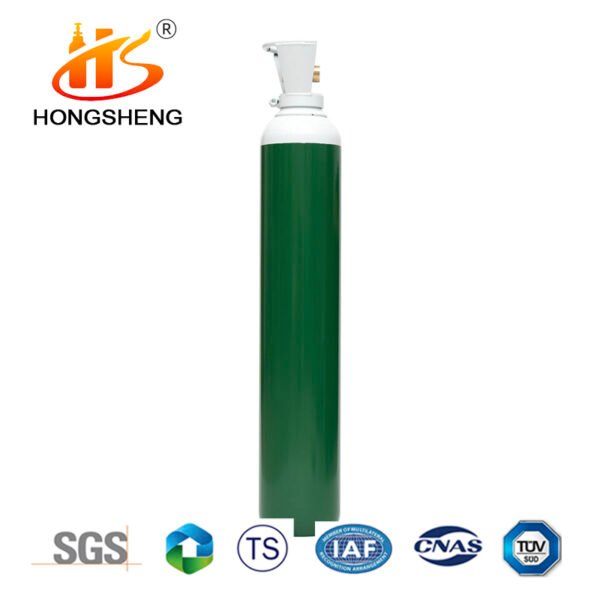 10 Litre ISO9809 1.5M3 150bar 37MN Oxygen Tanks Gas Cylinder