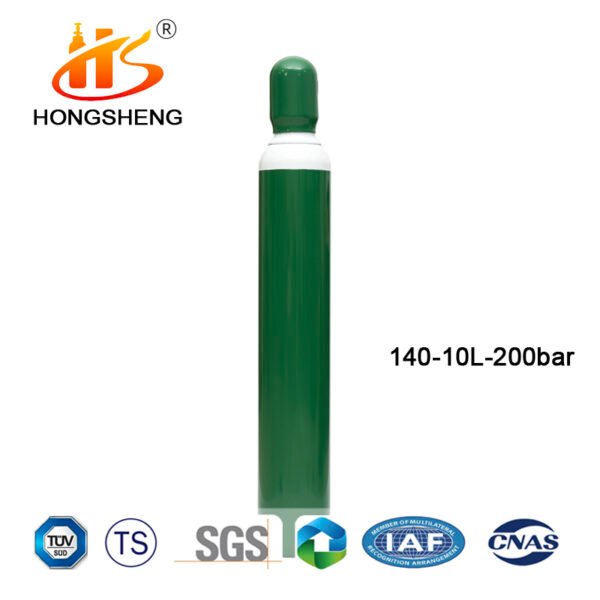 10L Rho ISO TPED EN CE British Certificate Seamless Steel Oxygen gas Cylinder