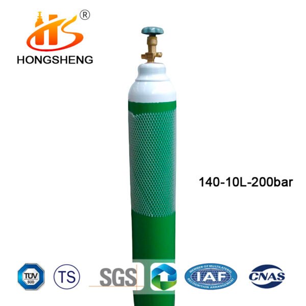 10L Rho ISO TPED EN CE British Certificate Seamless Steel Oxygen gas Cylinder - Image 3
