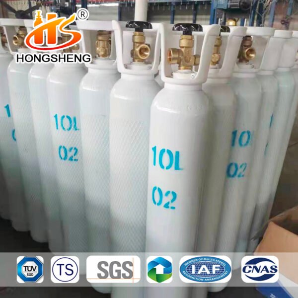 10L Rho ISO TPED EN CE British Certificate Seamless Steel Oxygen gas Cylinder - Image 5