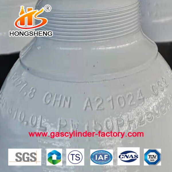 15L ISO9809 2.25M3 150bar 37MN Oxygen Tank Gas Cylinder - Image 10