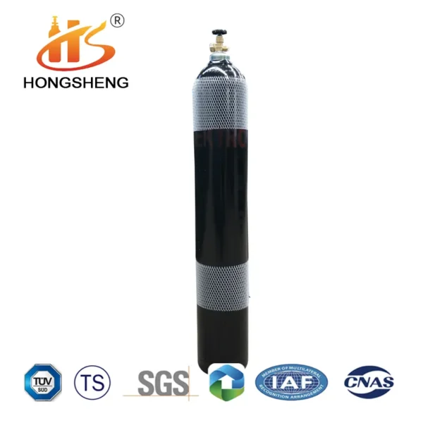 60L ISO9809-1 9M3 150bar 37MN Oxygen Tanks Gas Cylinders