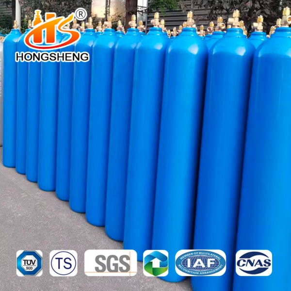 60L ISO9809-1 9M3 150bar 37MN Oxygen Tanks Gas Cylinders - Image 5