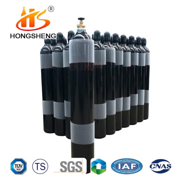 60L ISO9809-1 9M3 150bar 37MN Oxygen Tanks Gas Cylinders - Image 9