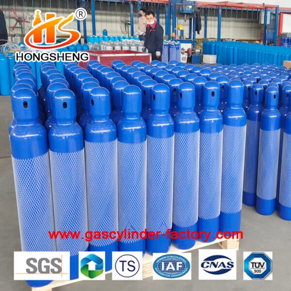 8Litre ISO9809 1.2M3 150bar 37MN Oxygen Tanks Gas Cylinders - Image 4