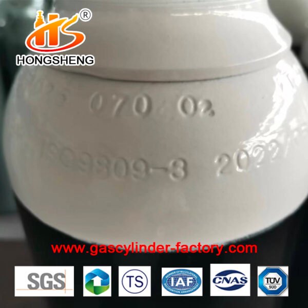 8Litre ISO9809 1.2M3 150bar 37MN Oxygen Tanks Gas Cylinders - Image 5