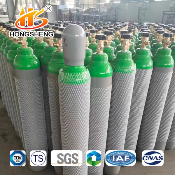ISO TPED RHO 200bar 8L 34CrMo4 Oxygen Tanks Gas Bottle Medical Cylinders CO2 cyinder – Image 5