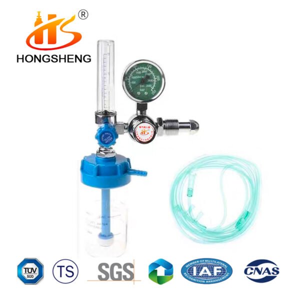 External G5/8 Reducing Valve Flowmeter Oxygen Cylinder Meter