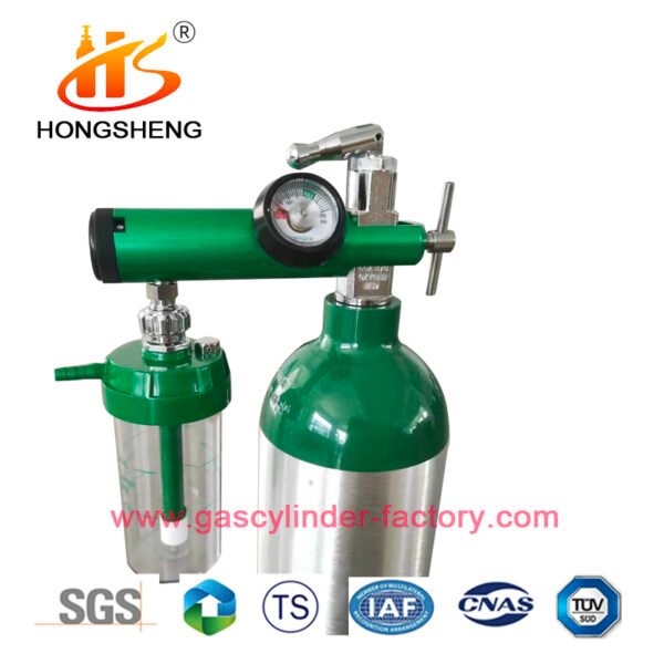 ISO 4.6L aluminum alloy portable oxygen gas cylinder Medical oxygen tanks - Billede 4