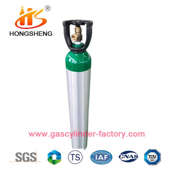 ISO 4.6L aluminum alloy portable oxygen gas cylinder Medical oxygen tanks - Billede 5