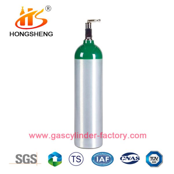 ISO 4.6L aluminum alloy portable oxygen gas cylinder Medical oxygen tanks - Billede 7