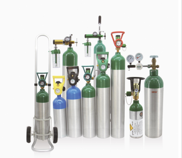 ISO 4.6L aluminum alloy portable oxygen gas cylinder Medical oxygen tanks - Billede 9